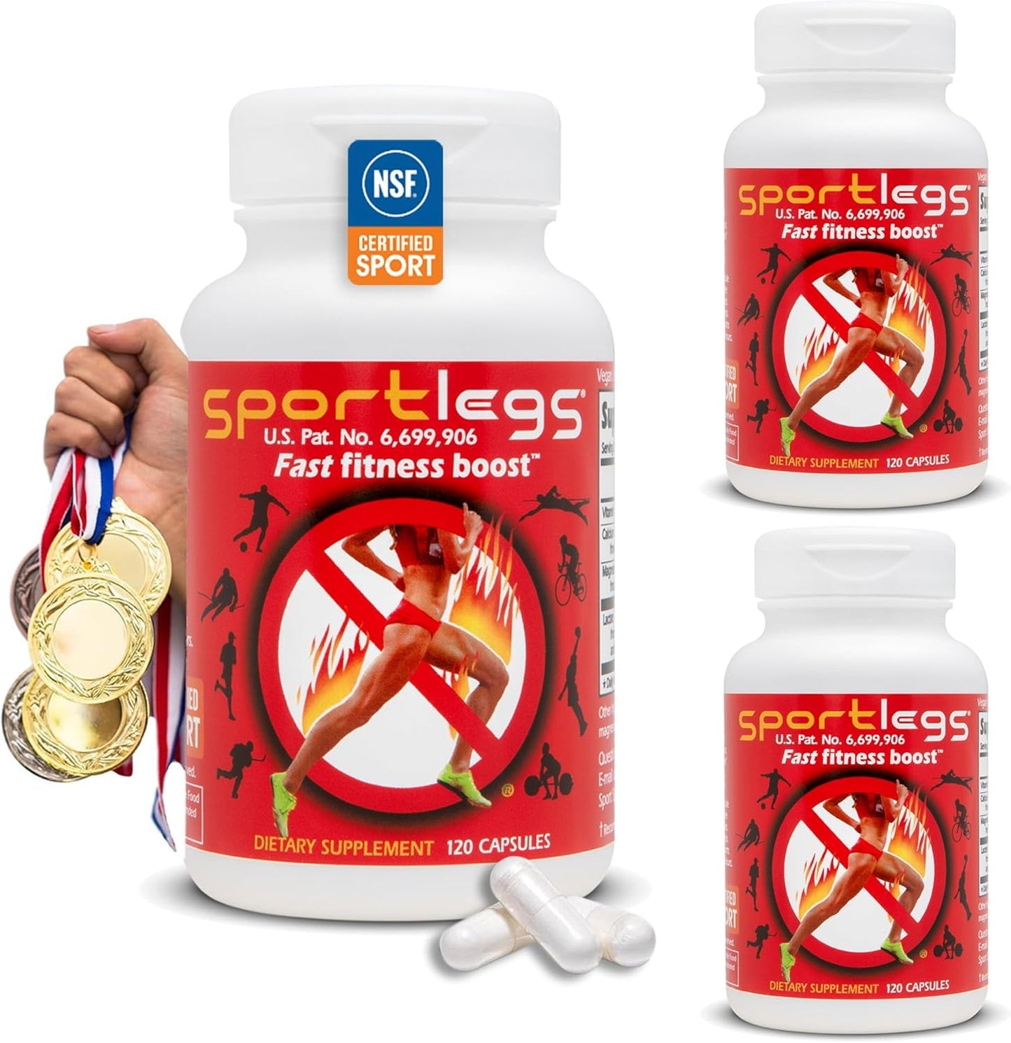 SPORTLEGS Fast Fitness Boost Pre Workout for Endurance Athletes