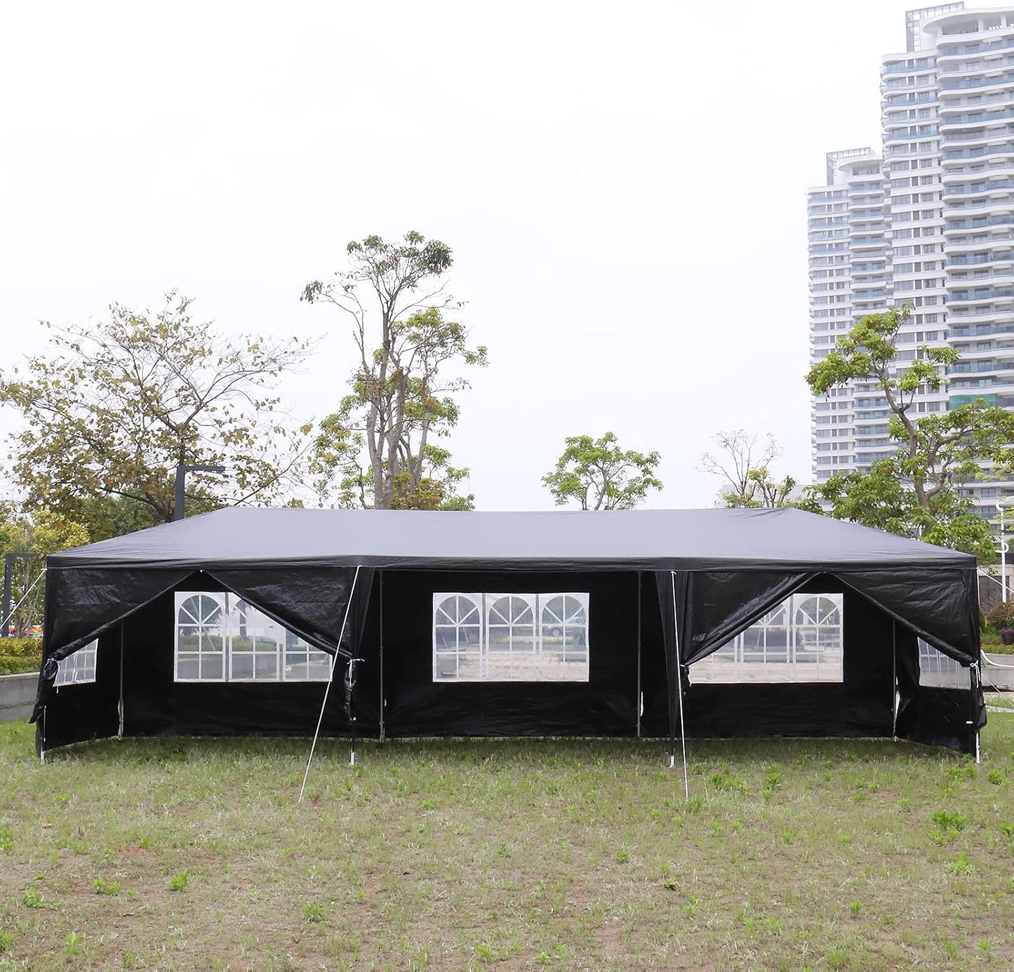 10ftx30ft Heavy Duty Outdoor Party Tent with Removable Sidewalls