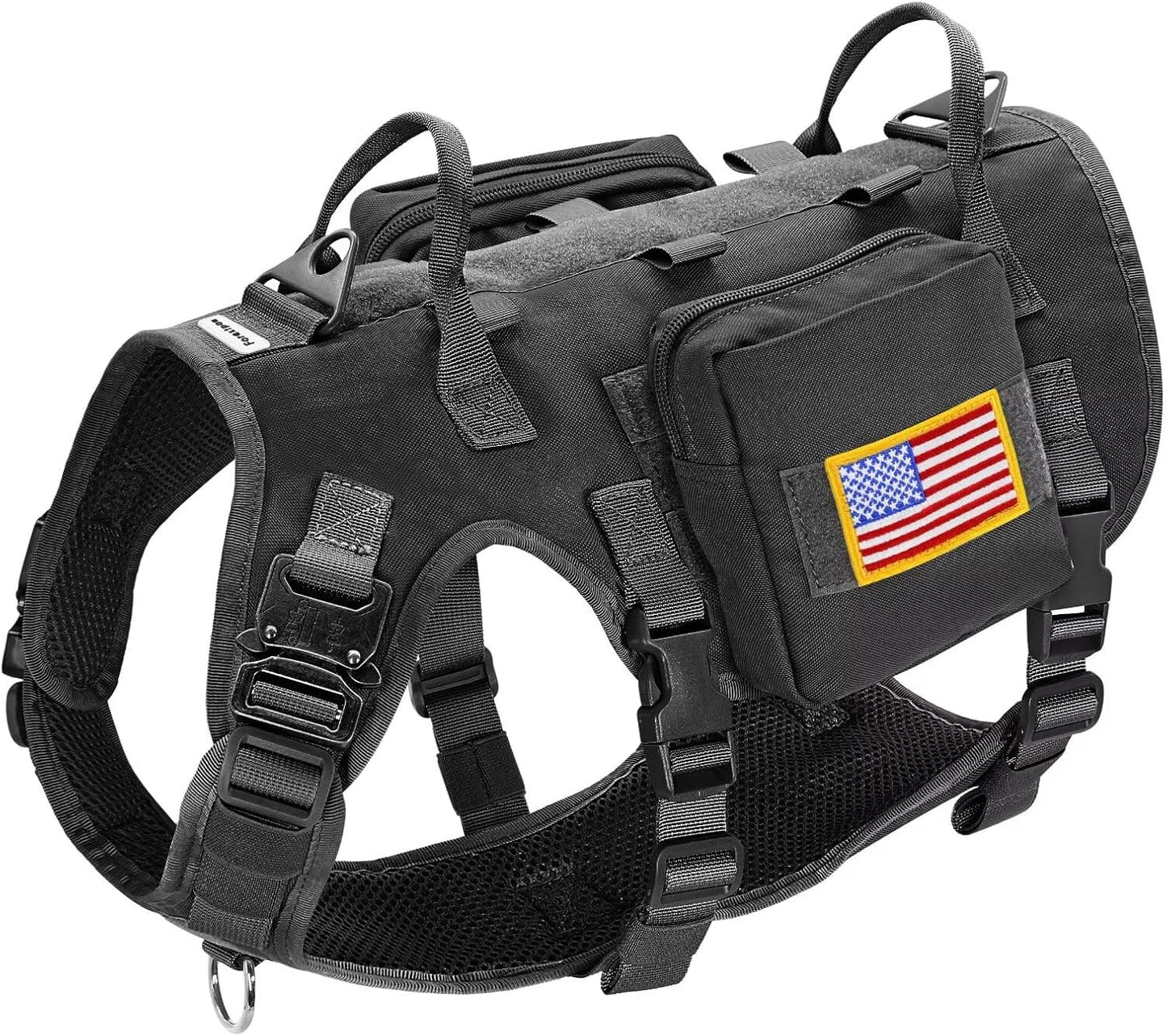 Forestpaw Tactical Dog Harness for Medium Dogs with Handle