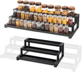 Expandable Spice Rack Organizer 3-Tier Adjustable Shelf - Cabinet