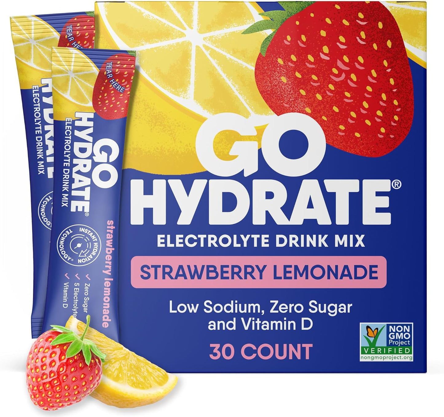 GoHydrate Instant Hydration Powder Packets for Optimal Wellness
