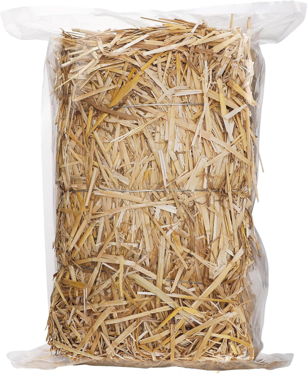 Natural Wheat Straw for Pets and Garden - 5 LB Clean Soft Bale