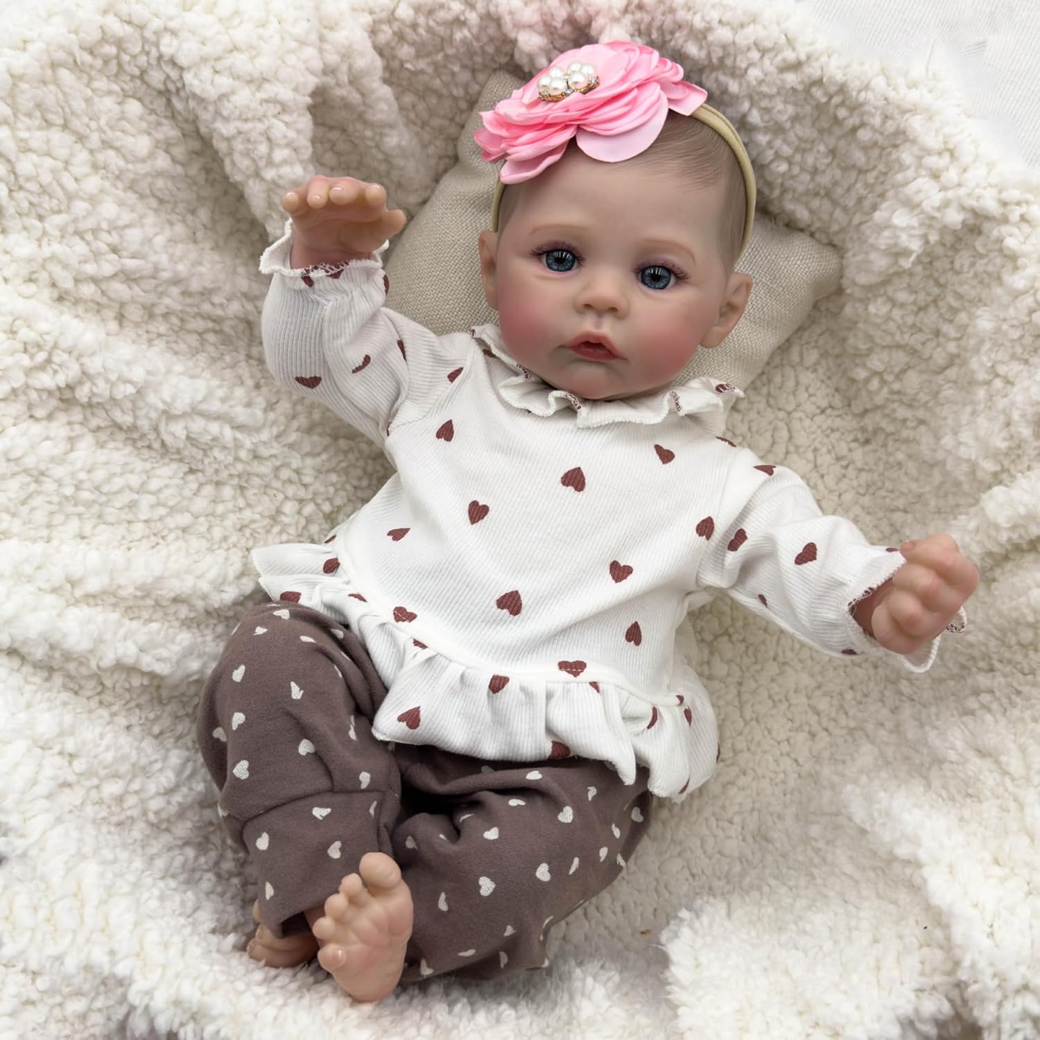 Realistic 19 Newborn Baby Doll Set - Feeding Kit Included!