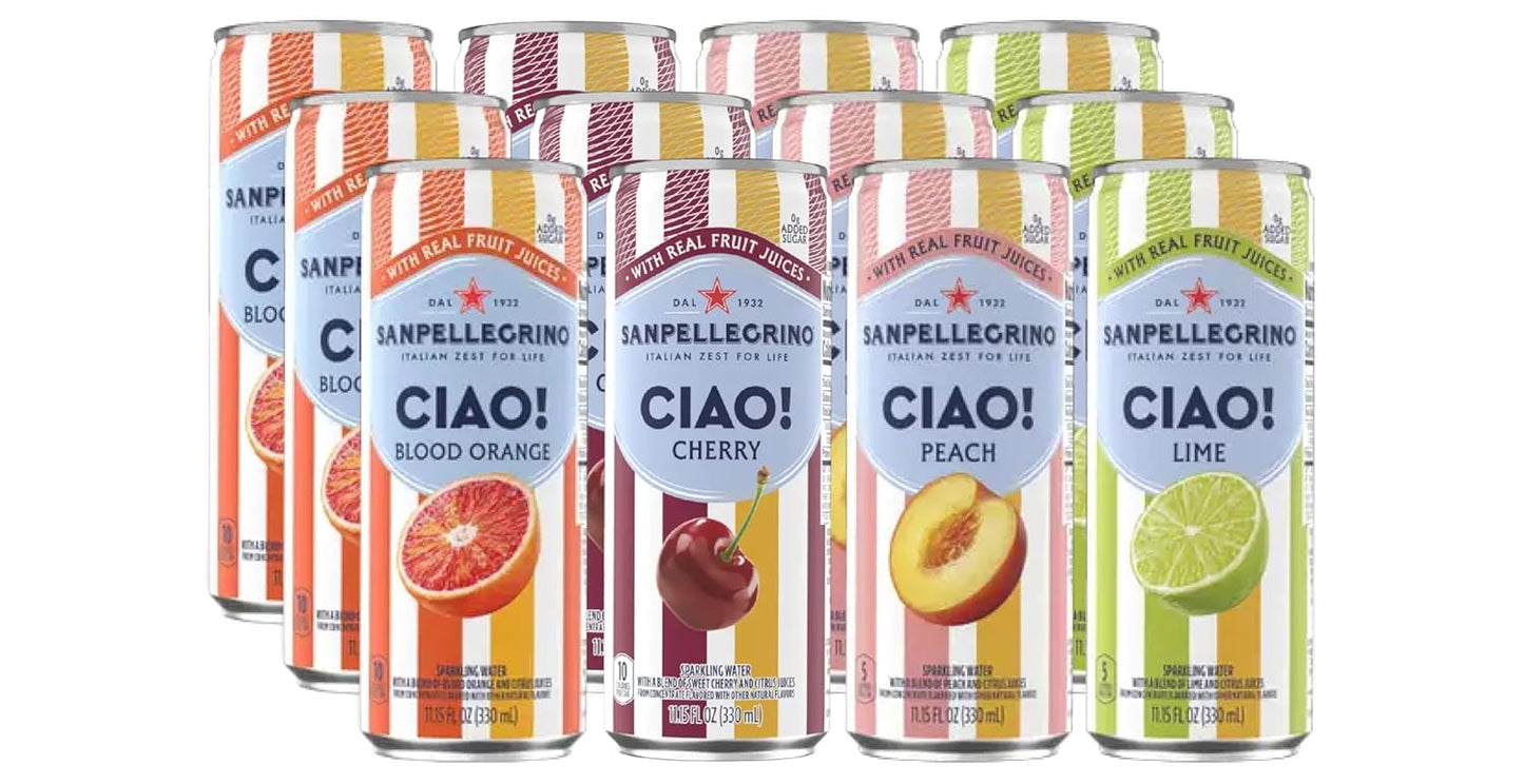 San Pellegrino Ciao 12 Pack Variety with 4 Delicious Flavors