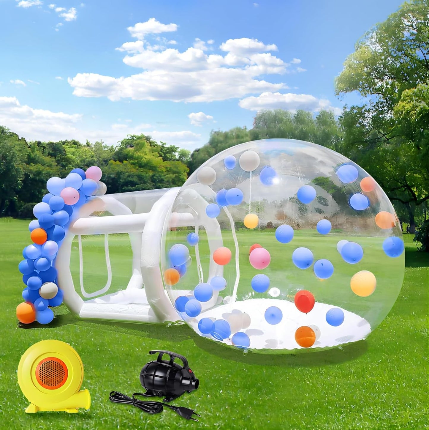 EJIA 10ft Inflatable Crystal Igloo - Ultimate Fun House for Parties!