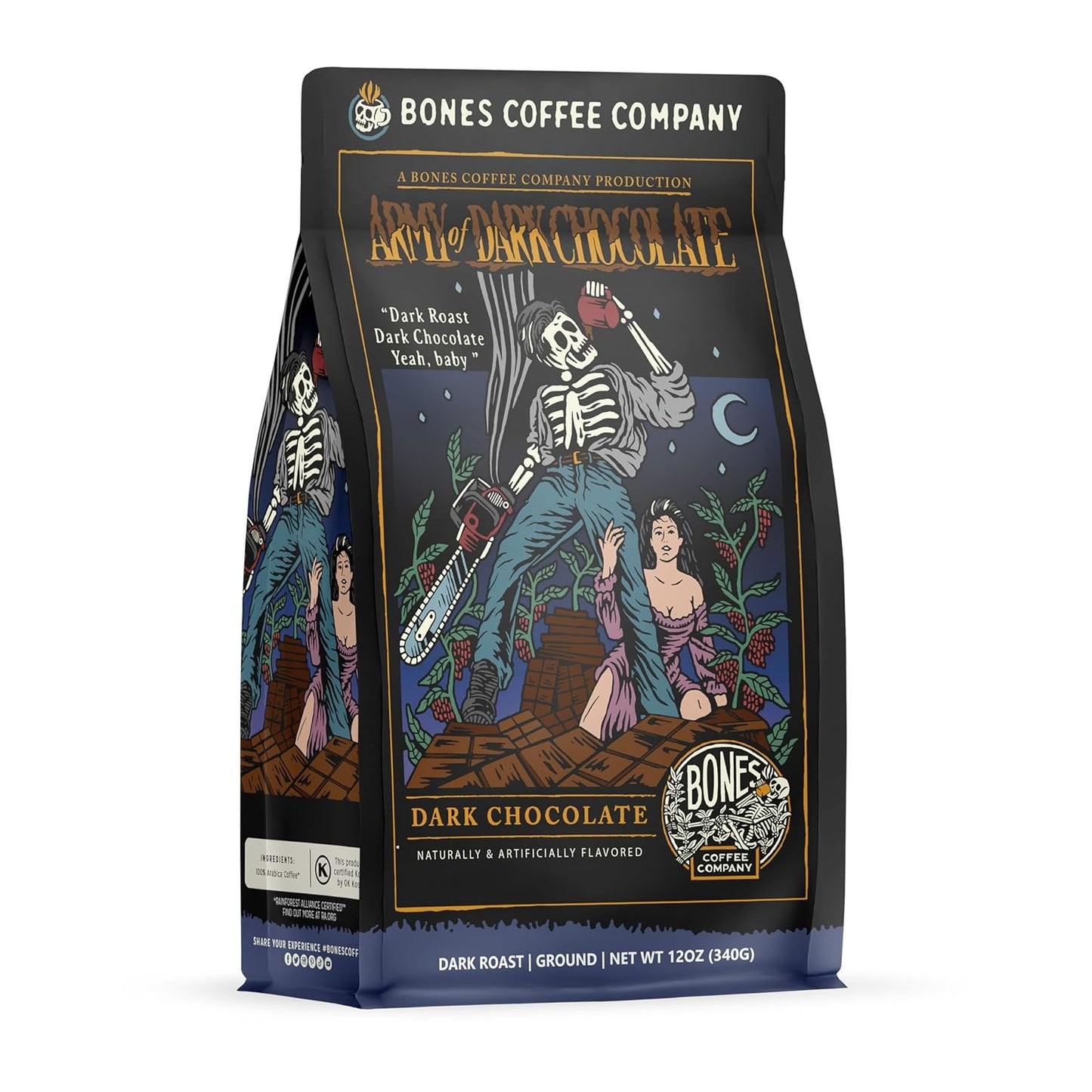 Bones Coffee Dark Chocolate Low Acid Beans