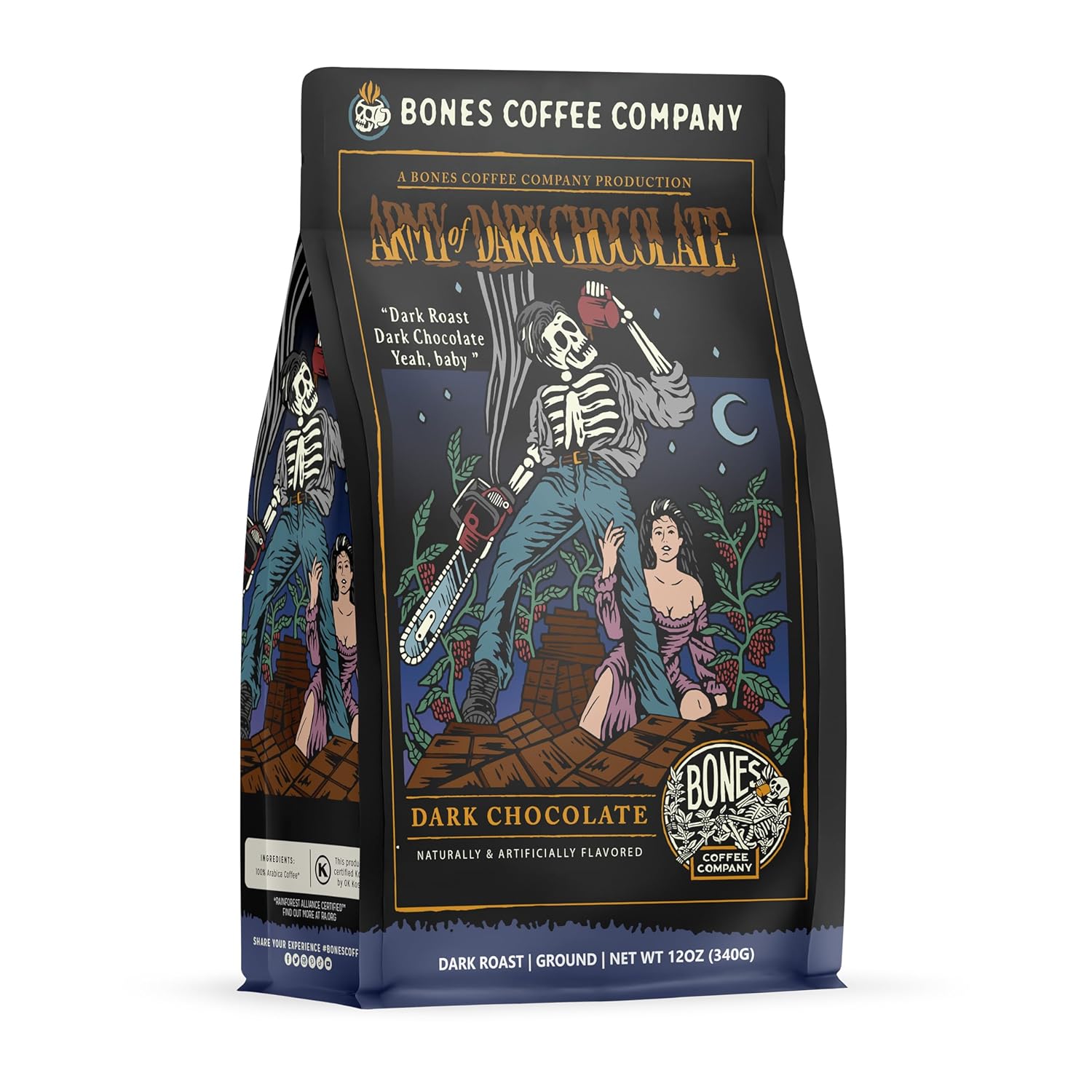 Bones Coffee Dark Chocolate Low Acid Beans