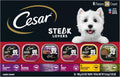 Cesar Wet Dog Food Steak Lovers Variety Pack - Single-Serve Loaf Trays