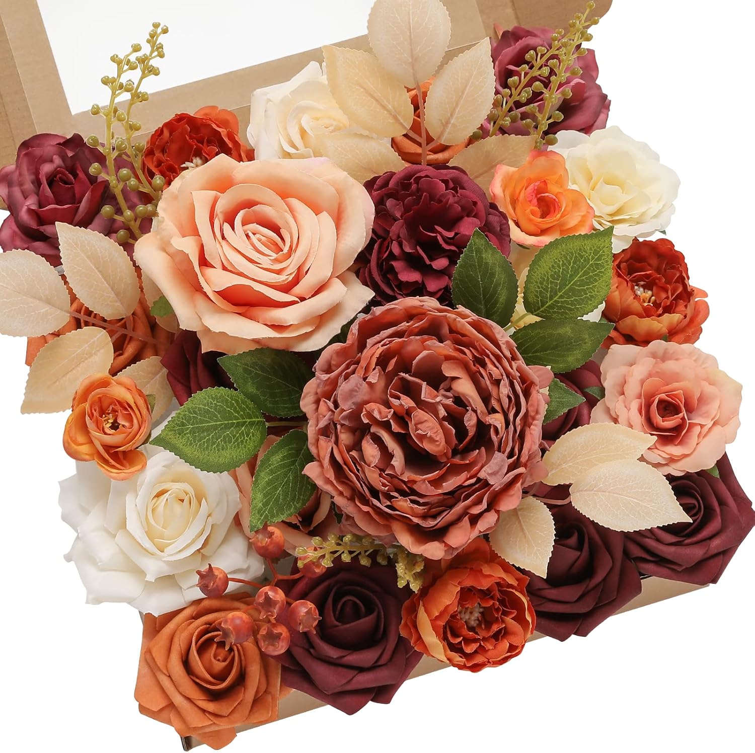 Artificial Orange Marigold Flowers for Wedding Bouquets and Decor