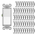 CML Matte White Decorator Wall Light Switch - Durable 15A Rocker