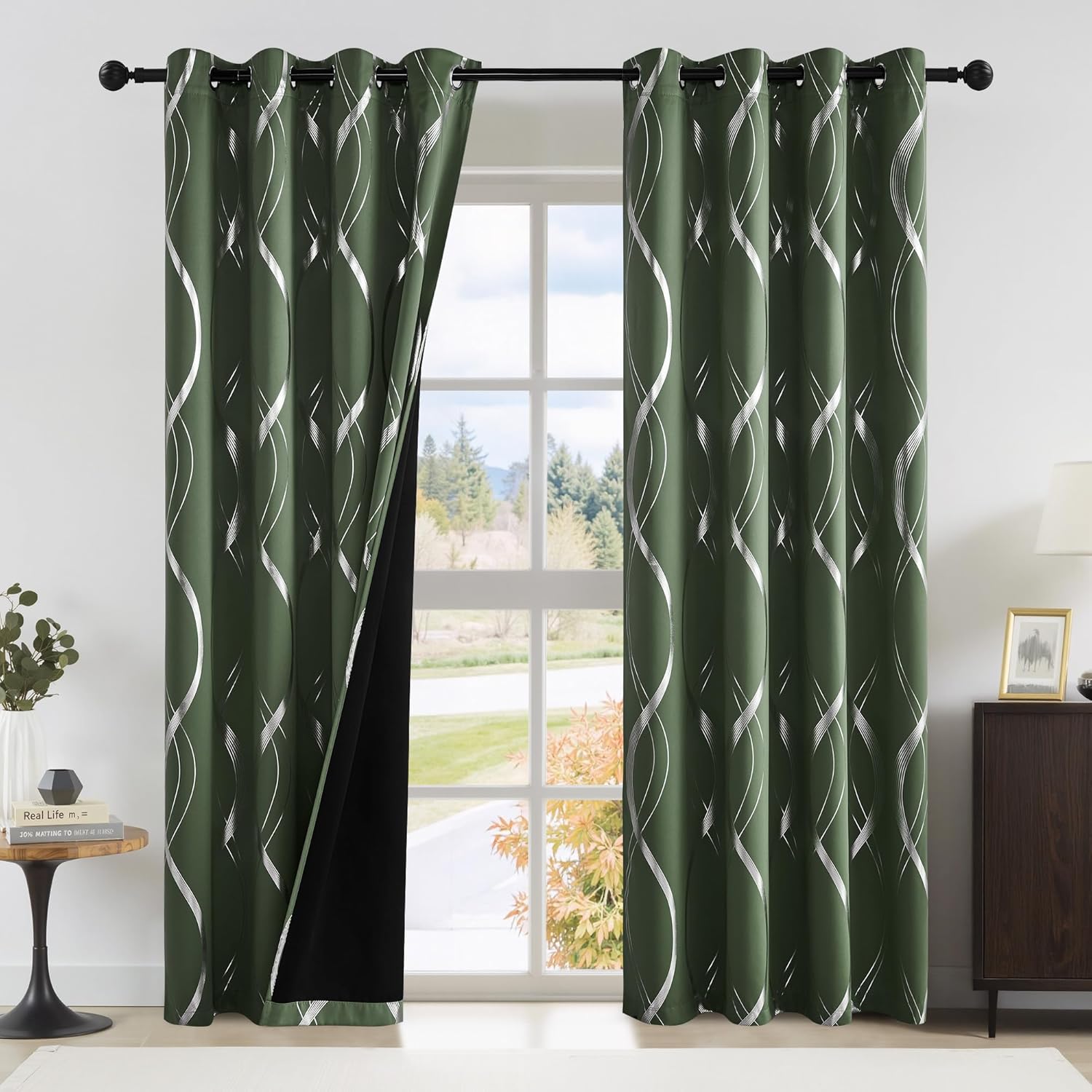 NICETOWN 100% Blackout Curtains for Complete Light Control