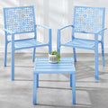 Best Choice Products 3-Piece Outdoor Bistro Set - Space-Saving Sky