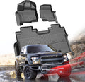 Car Floor Mats for Ford F-150 2015-2025 - All Weather TPE Protection