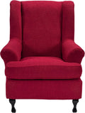 CRFATOP Waterproof Wing Chair Slipcovers for Stylish Protection