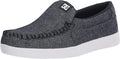 DC Men's Villain Slip On Low Top Slipper Casual Sneaker Shoe - Easy