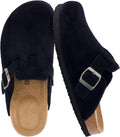 CUSHIONAIRE Hana Womens Clogs - Comfortable Vegan Suede Slip-Ons Easy