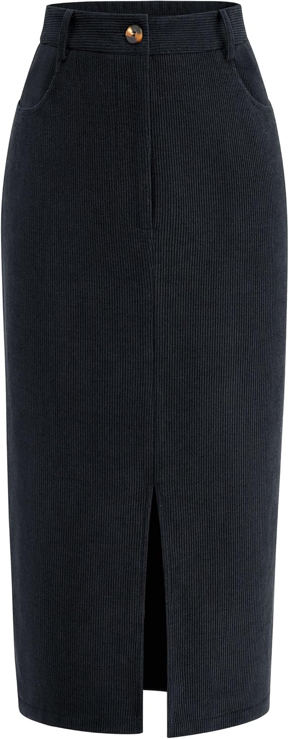PRETTYGARDEN Corduroy Skirt for Women - Chic Fall Fashion