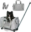 Pet Carrier With Wheels for Dogs Up To 15lbs - Airline Approved