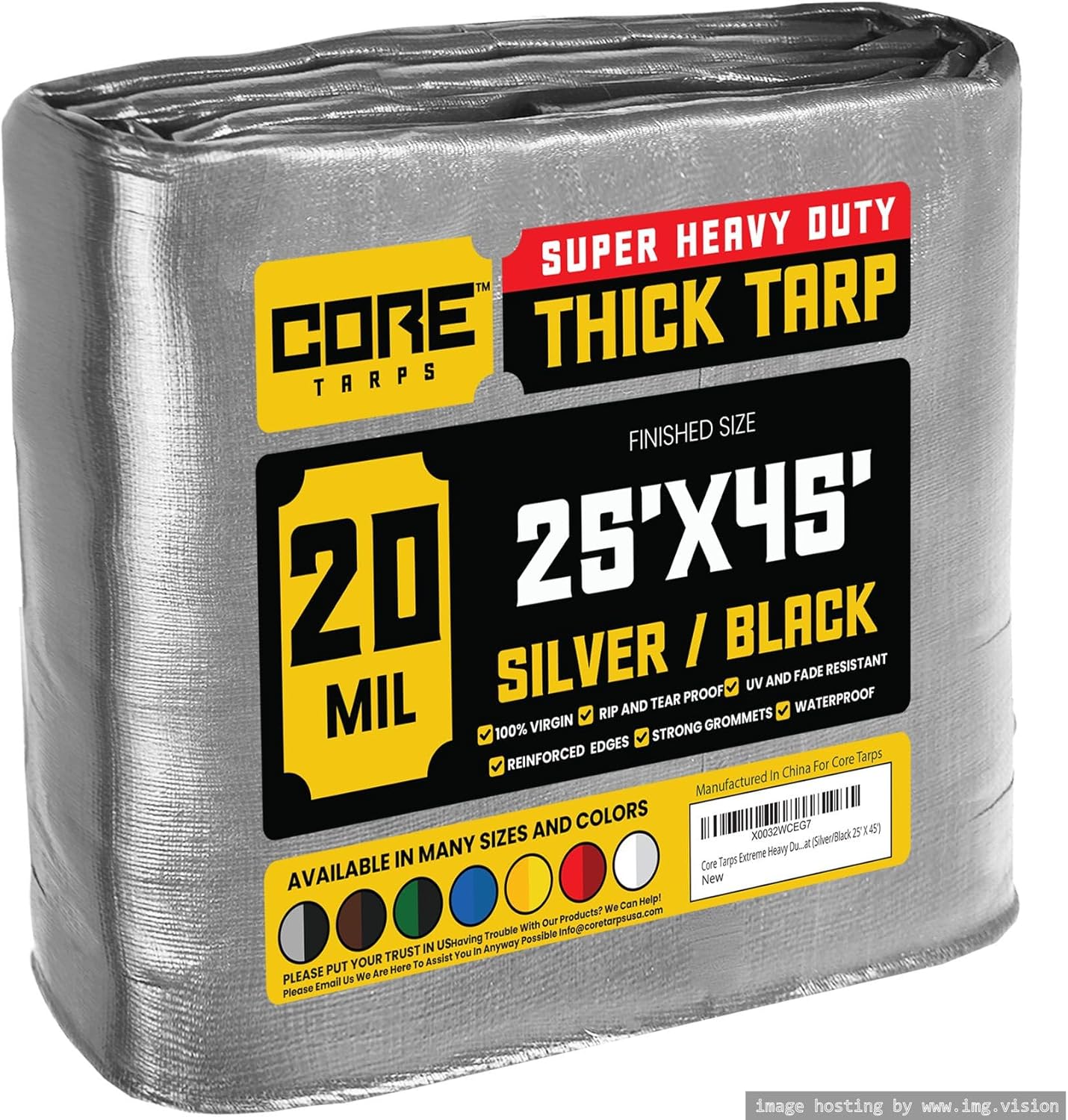 Core Tarps Extreme Heavy Duty 20 Mil Tarp Cover for All Needs