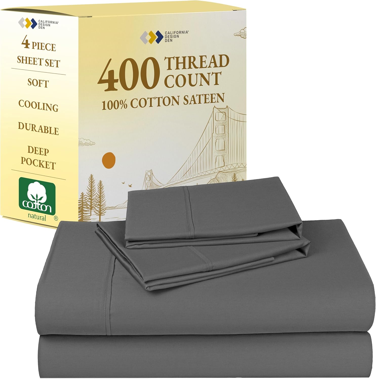 California Design Den 100% Cotton Full Size Sheets Set Review