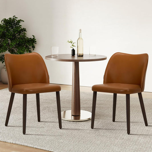 COLAMY Upholstered Dining Chairs Set of 2 for Modern Spaces