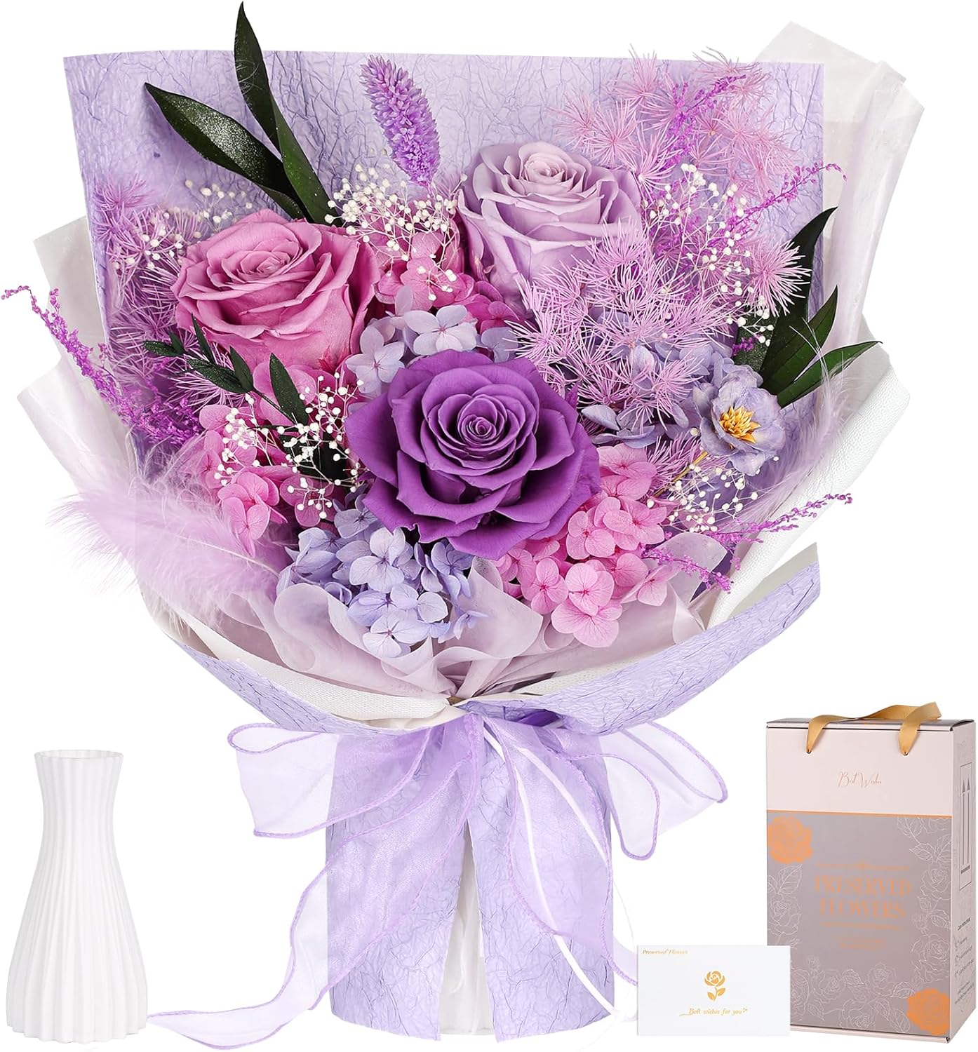 Preserved Bouquet of Flowers - Eternal Roses for Special Gifts