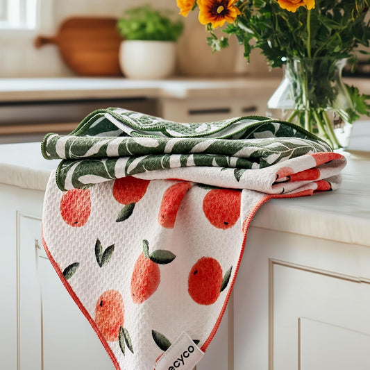 Quick Dry Microfiber Dish Towels - Eco-Friendly Set