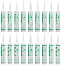 White BioSeal 100% Silicone Sealant Caulk - Waterproof, No Odor