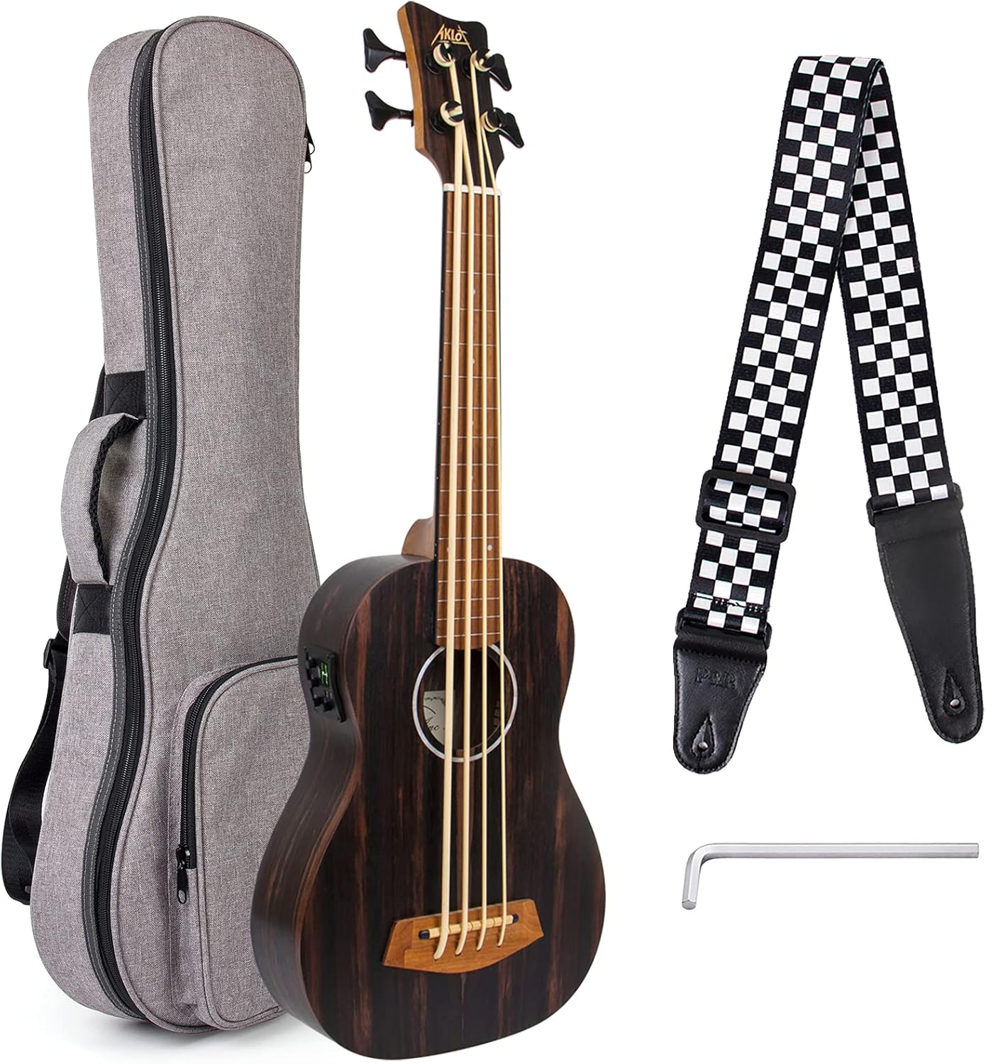 Electric Bass Ukulele with Fretless Design for All Levels