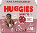 Huggies Nourish Scented Baby Wipes, 10 Push Button Packs - Gentle Care