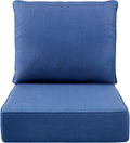 Luxury 6 in Outdoor Cushions 24x24x6 Thick Seat Cushion Set - Deep
