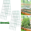 Stable Cucumber Trellis 2 Pack - Foldable A-Frame Plant Support