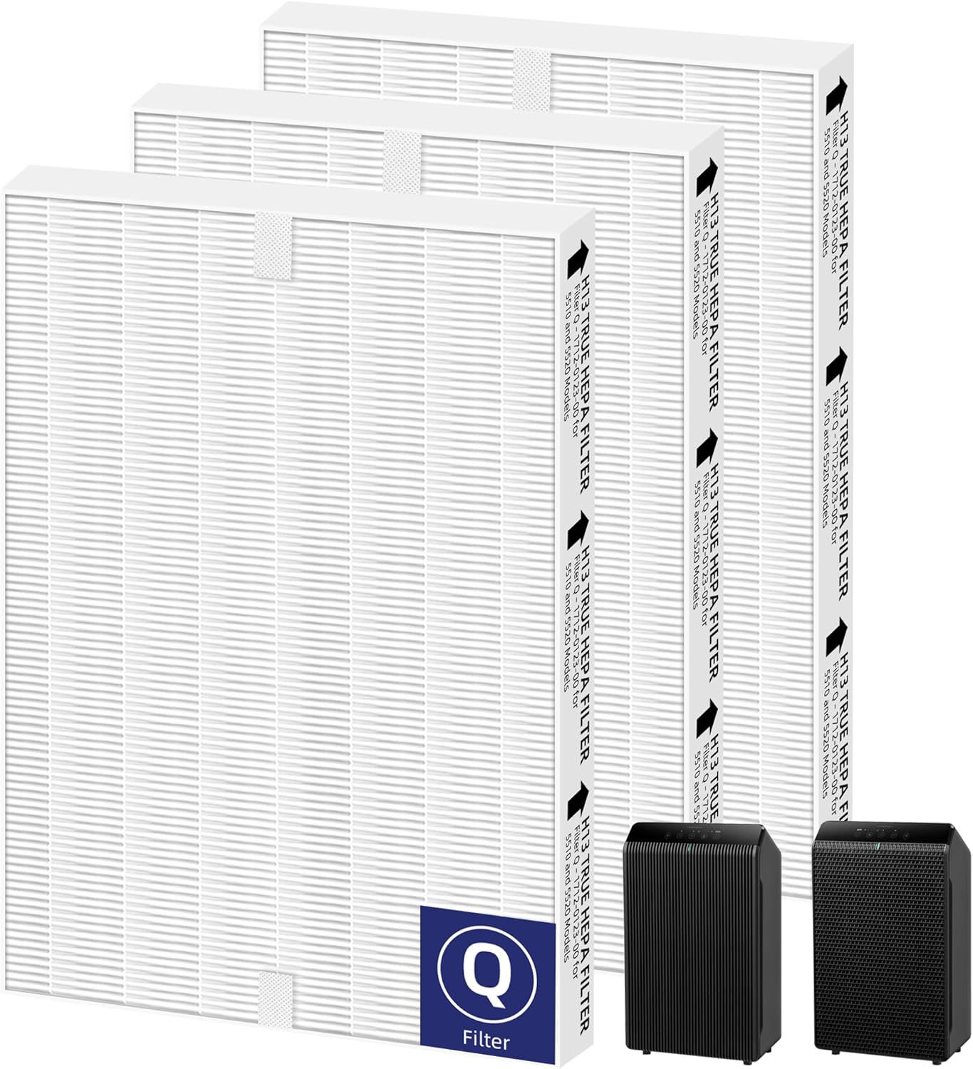 5510 5520 HEPA Air Purifier Filter Q Replacement for Clean Air