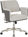 Realspace Modern Comfort Low-Back Office Chair - White Stone/Gray