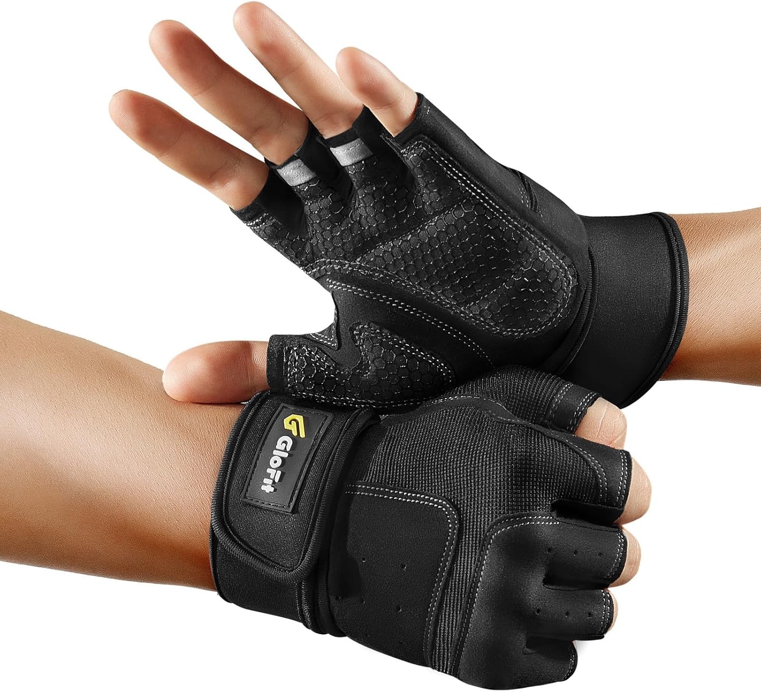 Wrist Wrap Weightlifting Gloves by Glofit