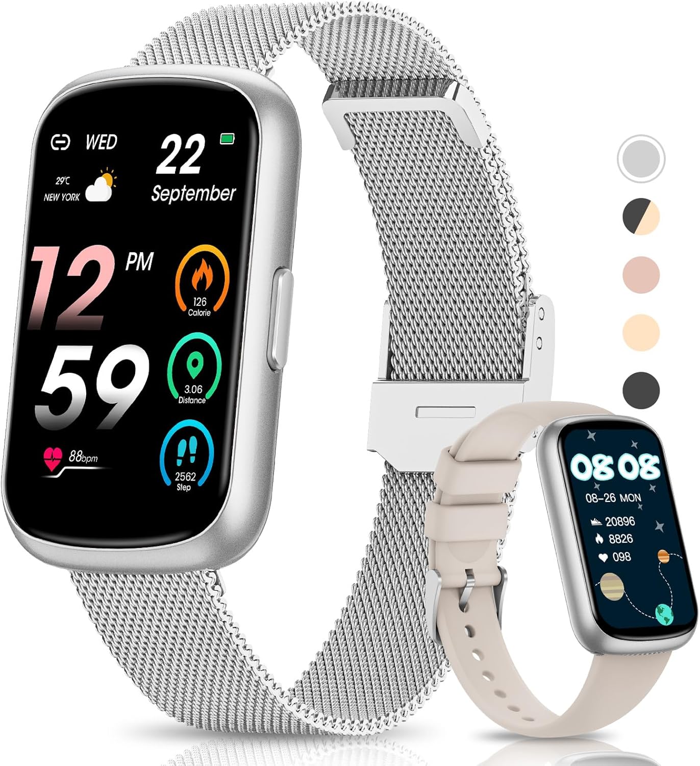 24/7 Heart Rate Monitor Smartwatch - AKUMAKA