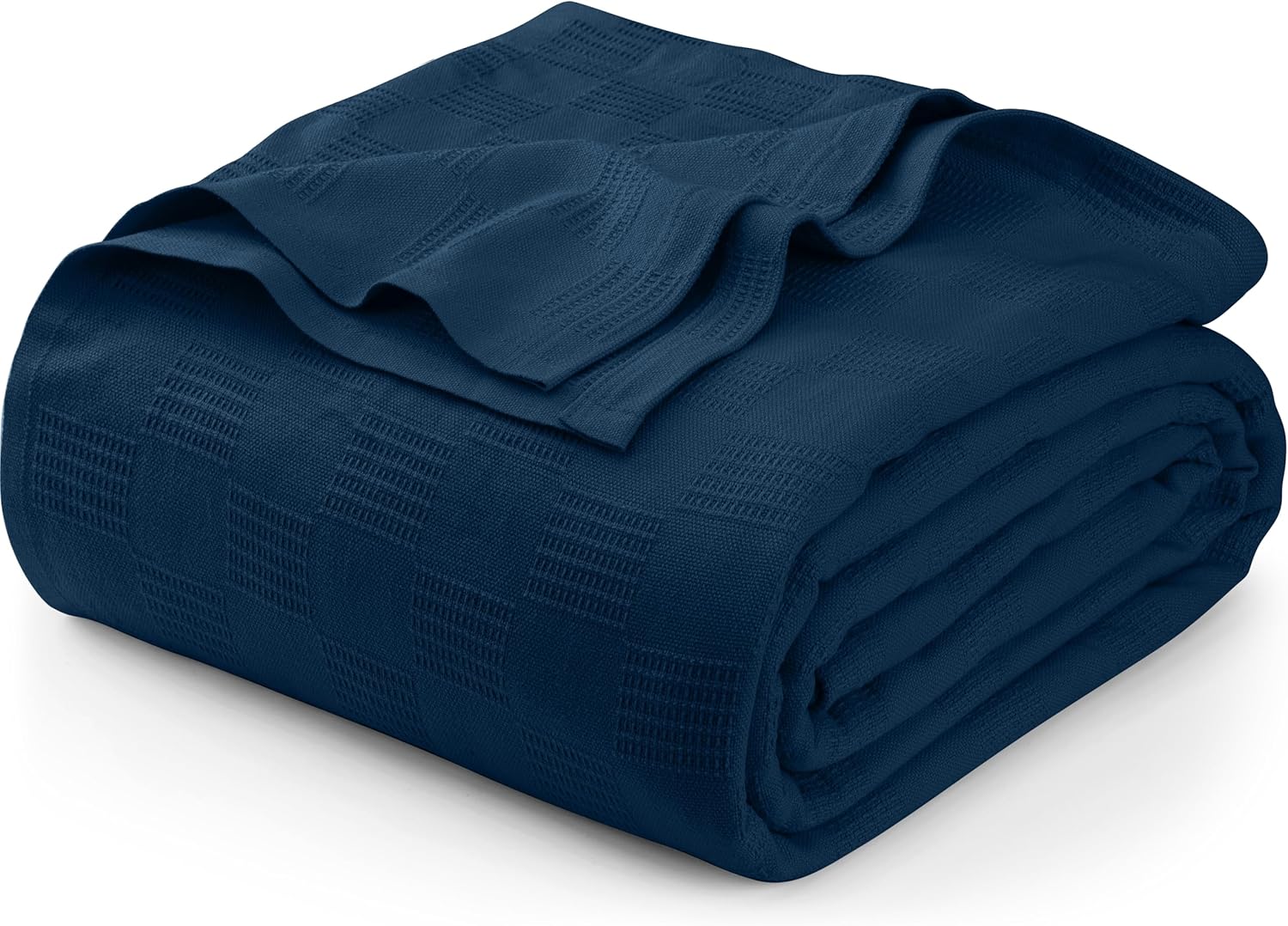 Utopia Bedding Navy Cotton Blanket - Soft, Lightweight, All Seasons