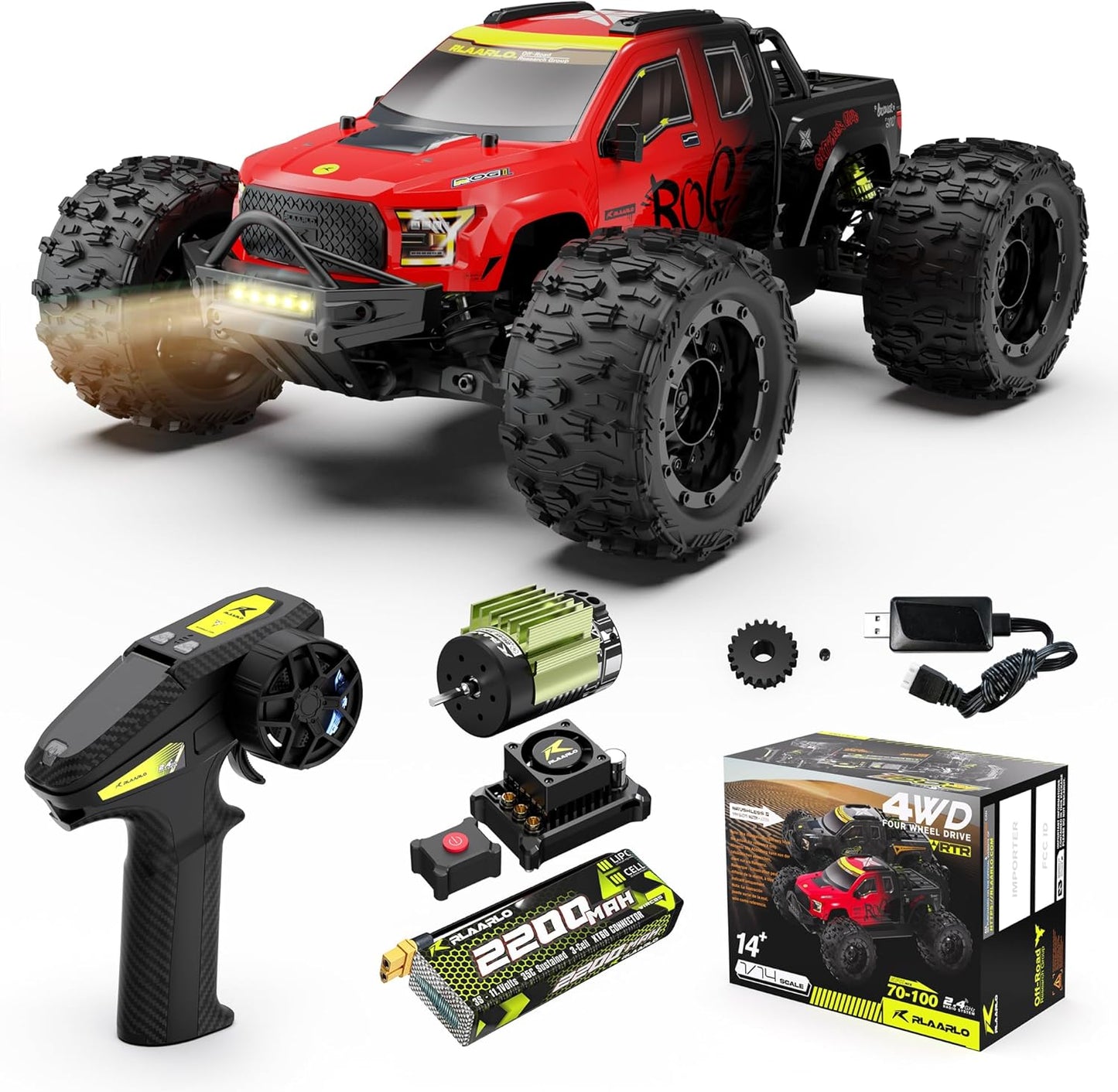 1/14 Brushless RC Truck - Extreme Speed & Control for All Ages