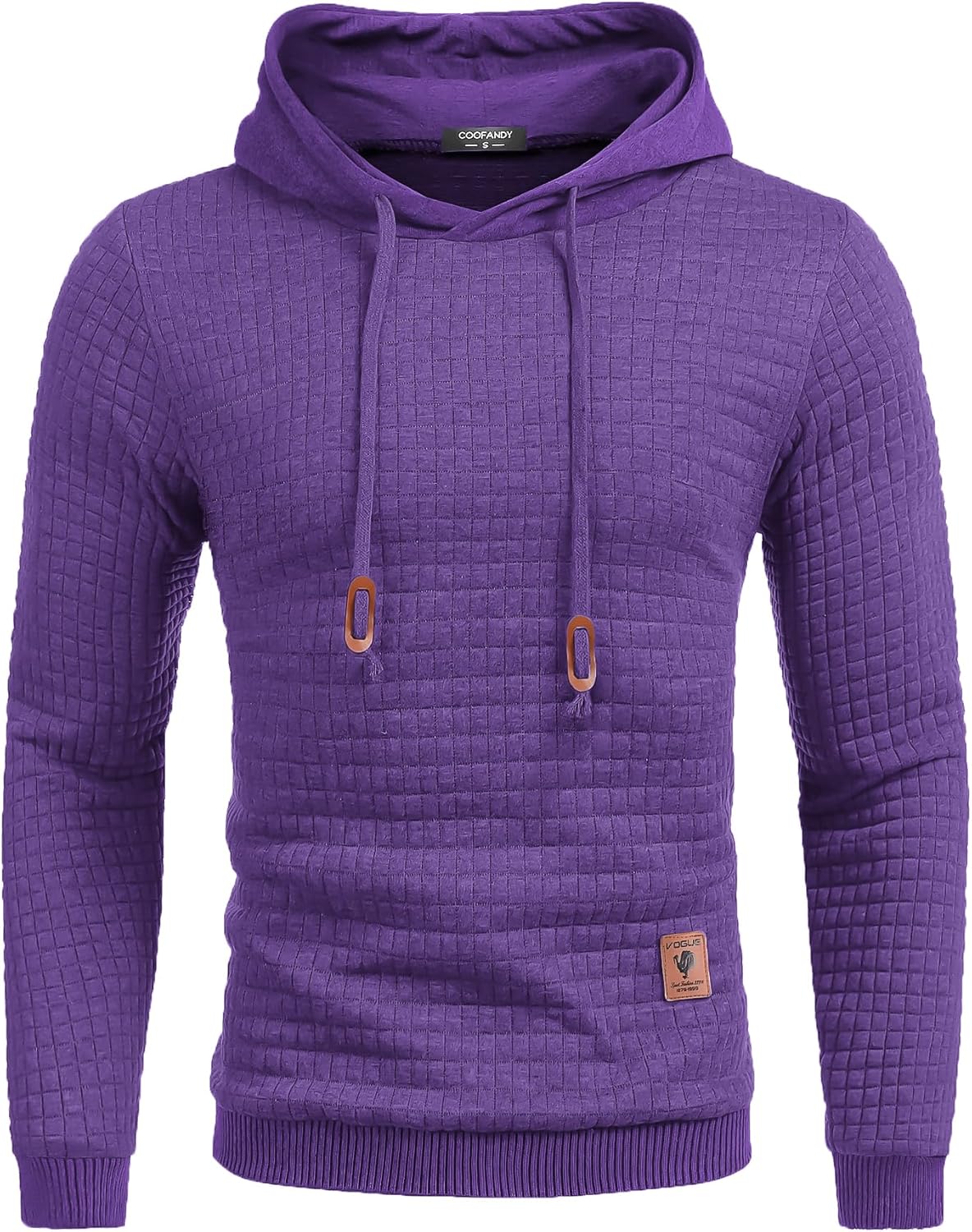 COOFANDY Mens Hooded Sweatshirt Casual Long Sleeve Pullover