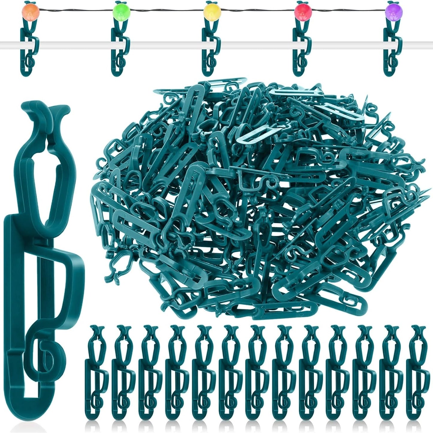 200 Pcs Christmas Light Clips for Easy Outdoor Decoration