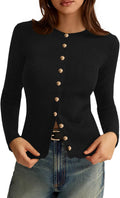 PRETTYGARDEN Womens 2025 Fall Cardigan Sweater (Style 56SF)