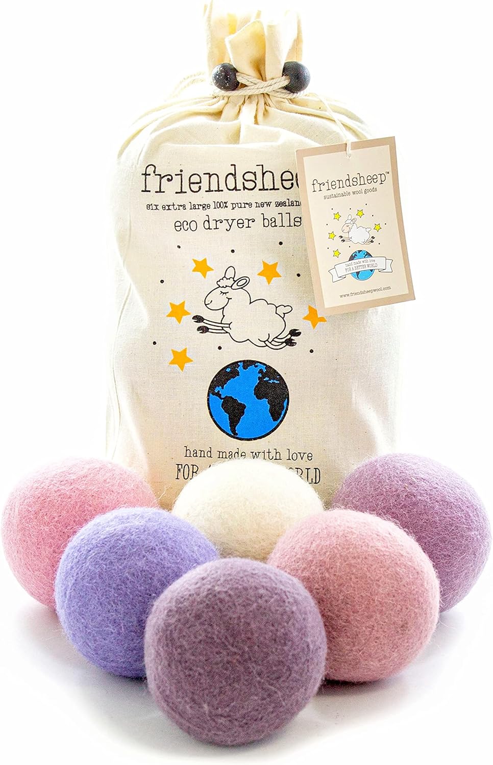 Organic Lavender Wool Dryer Balls for Eco-Friendly Laundry Care