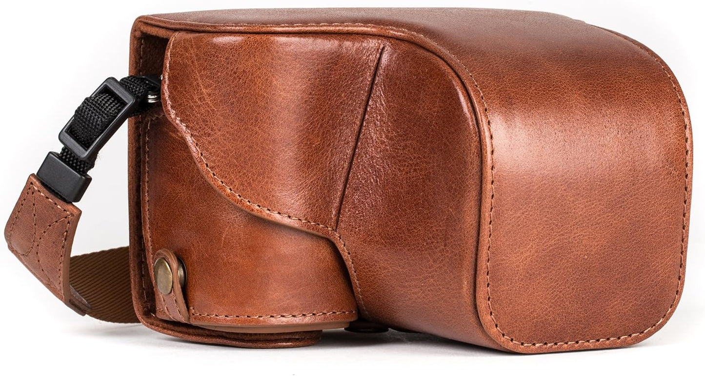 MegaGear Ever Ready Genuine Leather Camera Case for Sony Alpha