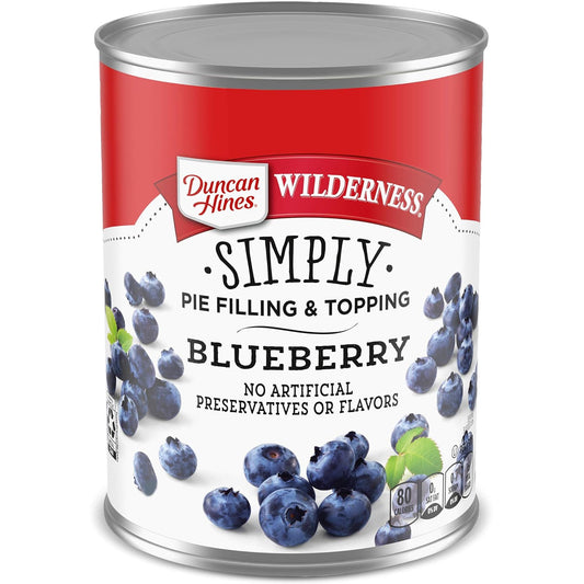 Wilderness Simply Pie Filling Blueberry 21 Ounce Pack of 8