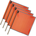 VULCAN Safety Flags With Border - Bright Orange Mesh 18in x 18in 4
