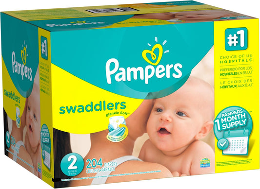 Pampers Swaddlers Size 2 Diapers - 1 Month of Bliss