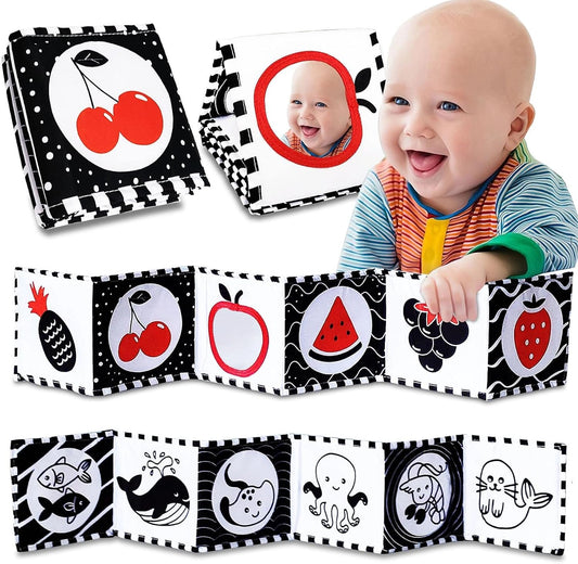 High Contrast Baby Toy Set - Boost Infant Visual Development!