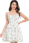 Corset Dresses for Women Short Mini Floral Lace Bustier Dress - Boho