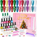 Nail Polish Advent Calendar 2025 - 24 Days Gel Nail Kit for Women