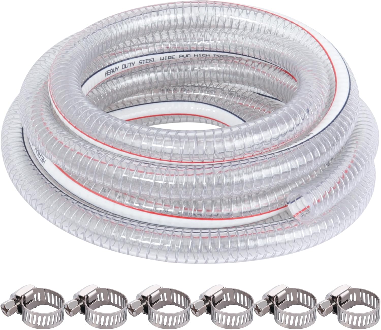 20FT Steel Wire Suction Hose for High Pressure Flexible Use